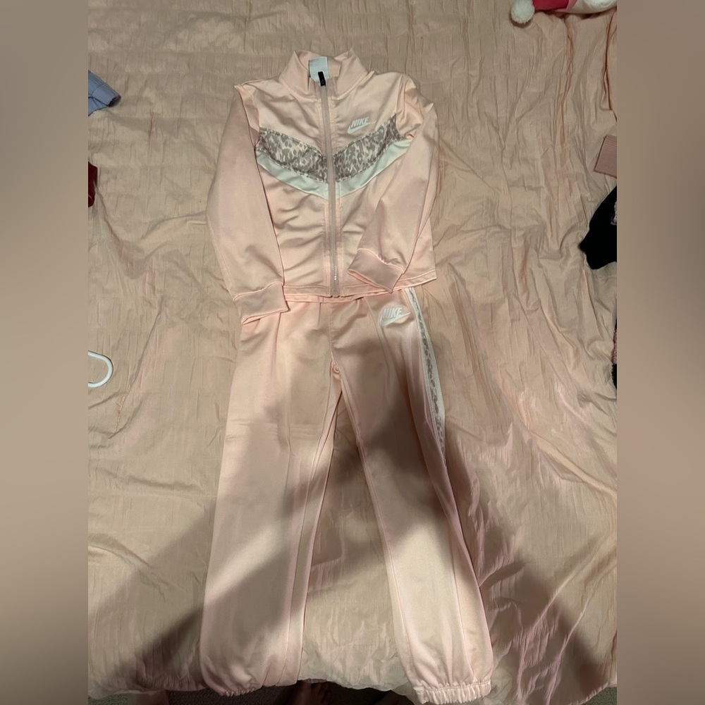 Nike Girls' Light Pink Track Jacket & Pants Set